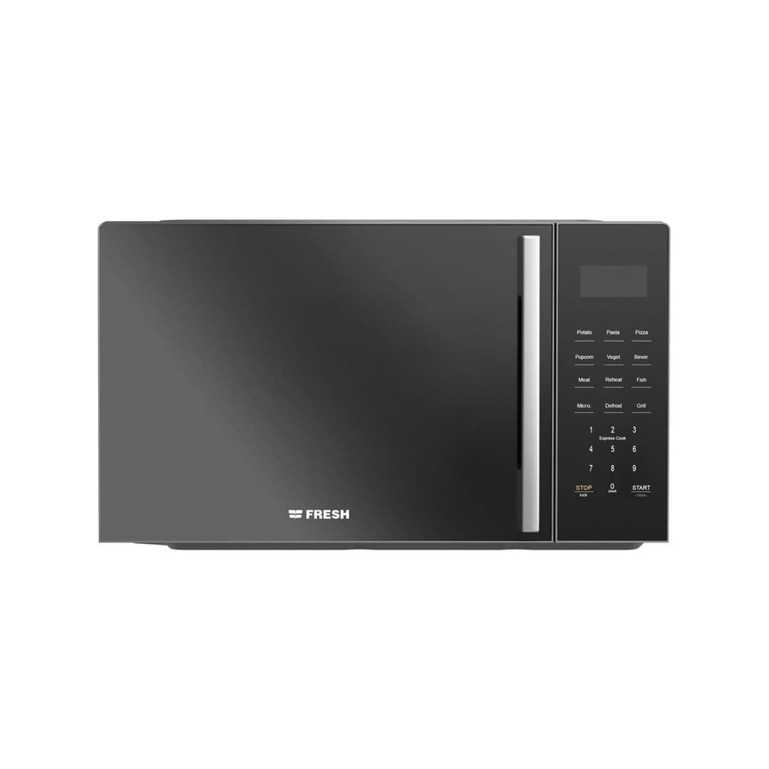ميكرويف فرن بدون شواية فريش ، سعة 25 لتر ، 850 وات ، اسود وفضي - FMW-25KC-BW